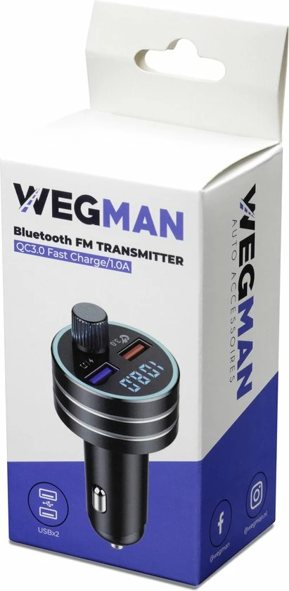 Flash-uitverkoop 👏 Wegman Bluetooth FM Transmitter - Autolader - Carkit - Autoradio - Bluetooth Transmitter 🥰 11 Flash-uitverkoop 👏 Wegman Bluetooth FM Transmitter - Autolader - Carkit - Autoradio - Bluetooth Transmitter 🥰 - Afbeelding 11