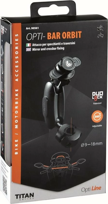 Kopen 𧨠Lampa Titan Opti Bar Orbit, Spiegel En Crossbarbevestiging 9-18 Mm Diameter. π 6 Kopen 𧨠Lampa Titan Opti Bar Orbit, Spiegel En Crossbarbevestiging 9-18 Mm Diameter. π - Afbeelding 6