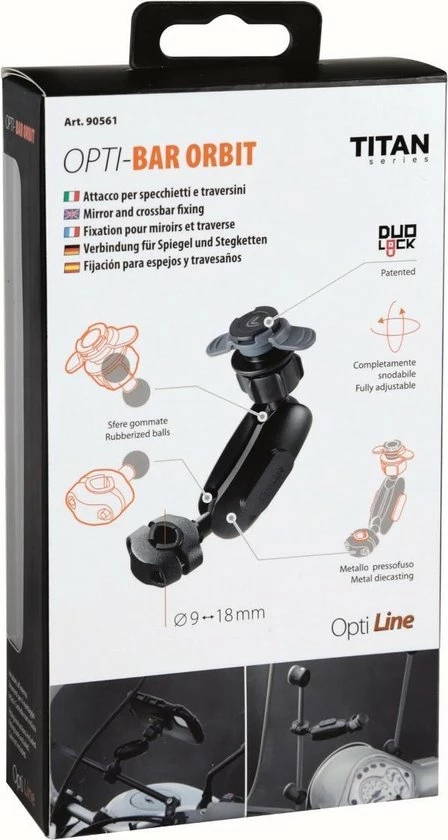 Kopen 𧨠Lampa Titan Opti Bar Orbit, Spiegel En Crossbarbevestiging 9-18 Mm Diameter. π 9 Kopen 𧨠Lampa Titan Opti Bar Orbit, Spiegel En Crossbarbevestiging 9-18 Mm Diameter. π - Afbeelding 9