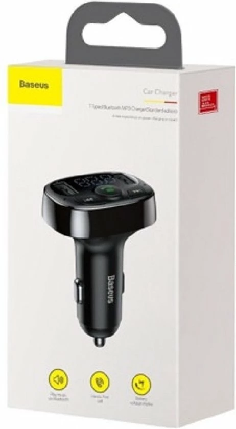 Beste recensies van π Baseus Bluetooth FM Transmitter FM-zender MP3 Autolader 2x USB TF MicroSD 3.4A Zwart (zwart) CCTM-01 π 2 Beste recensies van π Baseus Bluetooth FM Transmitter FM-zender MP3 Autolader 2x USB TF MicroSD 3.4A Zwart (zwart) CCTM-01 π - Afbeelding 2