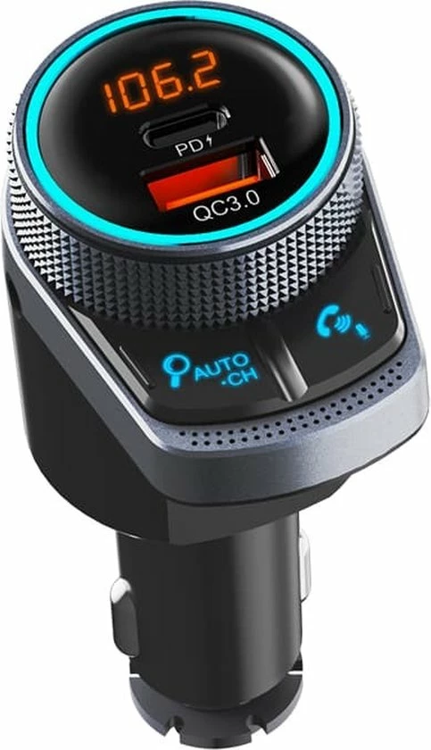 Bluetooth FM-Zender - Carkit - Autolader USB A / USB C - Snellader - Handsfree Bellen Aanbiedingen ???? Einpart Bluetooth FM-Zender - Carkit - Autolader USB A / USB C - Snellader - Handsfree Bellen ???? -Brodit store