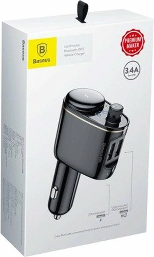 Top 10 ???? Baseus FM Transmitter Auto Bluetooth Carkit - Handsfree Bellen / Muziek Afspelen Via Bluetooth /AUX /TF/SD Kaart / USB Oplader CCALL-RH01 FM Transmitter ???? 7 Top 10 ???? Baseus FM Transmitter Auto Bluetooth Carkit - Handsfree Bellen / Muziek Afspelen Via Bluetooth /AUX /TF/SD Kaart / USB Oplader CCALL-RH01 FM Transmitter ???? - Afbeelding 7