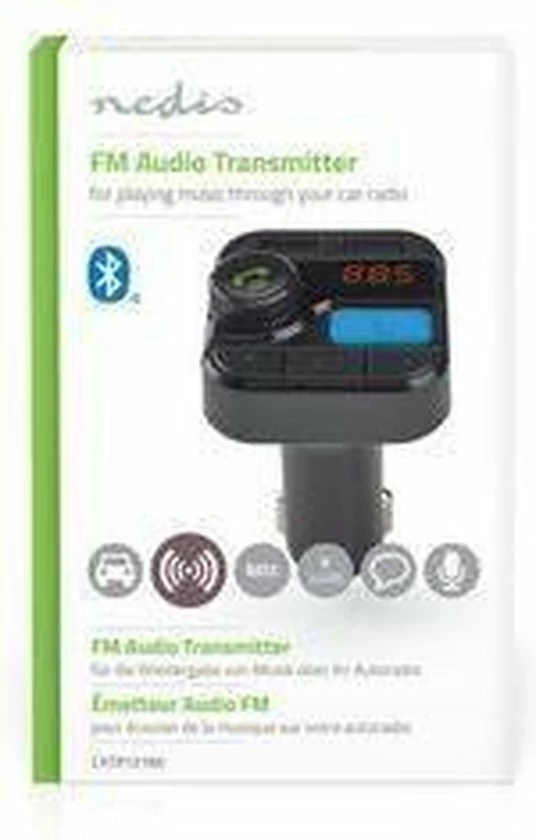 Nedis FM-Audiotransmitter voor Auto | Gefixeerd | Handsfree bellen | 0.8 " | LED-Scherm | Bluetooth® | 5.0 V DC / 1.0 A / 5.0 V DC / 2.4 A | Bass boost | Google Assistant / Siri | Zwart Goedkoopste ???? Nedis FM-Audiotransmitter Voor Auto | Gefixeerd | Handsfree Bellen | 0.8 " | LED-Scherm | Bluetooth® | 5.0 V DC / 1.0 A / 5.0 V DC / 2.4 A | Bass Boost | Google Assistant / Siri | Zwart ???? -Brodit store