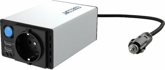 Top 10 ❤️ Edecoa 12V-230V Sinus Omvormer | 300/600w | 2x USB Poorten | Met Auto Oplader ⭐ 3 Top 10 ❤️ Edecoa 12V-230V Sinus Omvormer | 300/600w | 2x USB Poorten | Met Auto Oplader ⭐ - Afbeelding 3