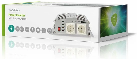 Uitgang ???? Nedis Inverter Gemodificeerde Sinusgolf | Ingangsvoltage: 24 VDC | Apparaat Stroomoutput: 2 | 230 V ~ 50 Hz | 1000 W | Piekvermogen: 2400 W | Type Stopcontact: F (CEE 7/3) | Accuklemmen ???? 9 Uitgang ???? Nedis Inverter Gemodificeerde Sinusgolf | Ingangsvoltage: 24 VDC | Apparaat Stroomoutput: 2 | 230 V ~ 50 Hz | 1000 W | Piekvermogen: 2400 W | Type Stopcontact: F (CEE 7/3) | Accuklemmen ???? - Afbeelding 9