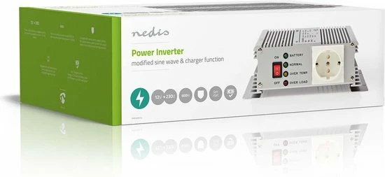 Nedis Inverter Gemodificeerde Sinusgolf | Ingangsvoltage: 12 VDC | Apparaat stroomoutput: 1 | 230 V ~ 50 Hz | 600 W | Piekvermogen: 1500 W | Type stopcontact: F (CEE 7/3) | Accuklemmen Korting ⌛ Nedis Inverter Gemodificeerde Sinusgolf | Ingangsvoltage: 12 VDC | Apparaat Stroomoutput: 1 | 230 V ~ 50 Hz | 600 W | Piekvermogen: 1500 W | Type Stopcontact: F (CEE 7/3) | Accuklemmen ???? -Brodit store 550x253 1