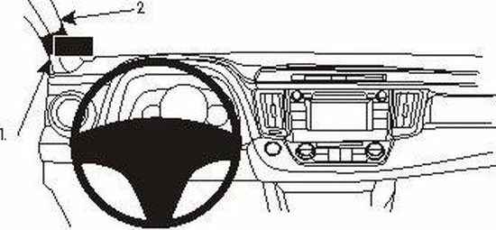Groothandel π€© Brodit Linkse Dashmount Voor Toyota RAV 4 13- π 2 Groothandel π€© Brodit Linkse Dashmount Voor Toyota RAV 4 13- π - Afbeelding 2