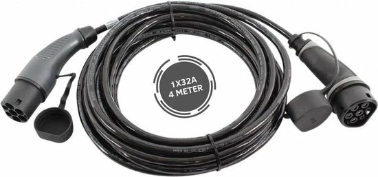 Coupon π Ratio Electric Ratio Basic Line Laadkabel Auto | Type 2 Naar Type 2 | 7.4 KW | Fase 1 - 32A | 4 Meter π 1 Coupon π Ratio Electric Ratio Basic Line Laadkabel Auto | Type 2 Naar Type 2 | 7.4 KW | Fase 1 - 32A | 4 Meter π