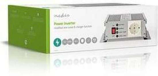 Nedis Inverter Gemodificeerde Sinusgolf | Ingangsvoltage: 12 VDC | Apparaat stroomoutput: 1 | 230 V ~ 50 Hz | 600 W | Piekvermogen: 1500 W | Type stopcontact: F (CEE 7/3) | Accuklemmen Korting ⌛ Nedis Inverter Gemodificeerde Sinusgolf | Ingangsvoltage: 12 VDC | Apparaat Stroomoutput: 1 | 230 V ~ 50 Hz | 600 W | Piekvermogen: 1500 W | Type Stopcontact: F (CEE 7/3) | Accuklemmen ???? -Brodit store