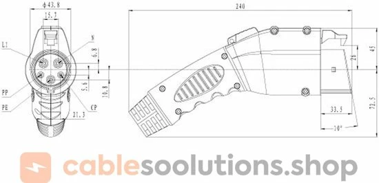 Beste deal π€© DUOSIDA Type 1 Stekker (vrouwtje) - Autozijde (16A/32A) - Krimp Type 32 Amp?re π 3 Beste deal π€© DUOSIDA Type 1 Stekker (vrouwtje) - Autozijde (16A/32A) - Krimp Type 32 Amp?re π - Afbeelding 3