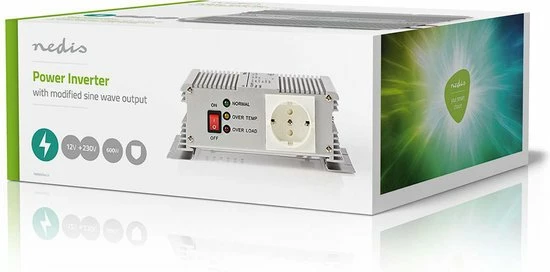 Begroting 🔔 Nedis Inverter Gemodificeerde Sinusgolf | Ingangsvoltage: 12 VDC | Apparaat Stroomoutput: 1 | 230 V ~ 50 Hz | 600 W | Piekvermogen: 1500 W | Type Stopcontact: F (CEE 7/3) | Accuklemmen 😍 8 Begroting 🔔 Nedis Inverter Gemodificeerde Sinusgolf | Ingangsvoltage: 12 VDC | Apparaat Stroomoutput: 1 | 230 V ~ 50 Hz | 600 W | Piekvermogen: 1500 W | Type Stopcontact: F (CEE 7/3) | Accuklemmen 😍 - Afbeelding 8