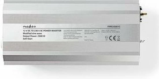 Goedkoopste 😉 Nedis Inverter Gemodificeerde Sinusgolf | Ingangsvoltage: 12 VDC | Apparaat Stroomoutput: 2 | 230 V ~ 50 Hz | 2500 W | Piekvermogen: 5000 W | Type Stopcontact: F (CEE 7/3) | Screw Terminal 🔥 19 Goedkoopste 😉 Nedis Inverter Gemodificeerde Sinusgolf | Ingangsvoltage: 12 VDC | Apparaat Stroomoutput: 2 | 230 V ~ 50 Hz | 2500 W | Piekvermogen: 5000 W | Type Stopcontact: F (CEE 7/3) | Screw Terminal 🔥 - Afbeelding 19
