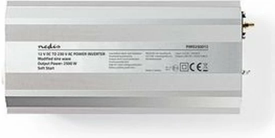 Goedkoopste 😉 Nedis Inverter Gemodificeerde Sinusgolf | Ingangsvoltage: 12 VDC | Apparaat Stroomoutput: 2 | 230 V ~ 50 Hz | 2500 W | Piekvermogen: 5000 W | Type Stopcontact: F (CEE 7/3) | Screw Terminal 🔥 4 Goedkoopste 😉 Nedis Inverter Gemodificeerde Sinusgolf | Ingangsvoltage: 12 VDC | Apparaat Stroomoutput: 2 | 230 V ~ 50 Hz | 2500 W | Piekvermogen: 5000 W | Type Stopcontact: F (CEE 7/3) | Screw Terminal 🔥 - Afbeelding 4