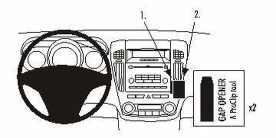 Goedkoop 😀 Brodit Angled Mount V. Kia Cee'd 07- 😉 2 Goedkoop 😀 Brodit Angled Mount V. Kia Cee'd 07- 😉 - Afbeelding 2