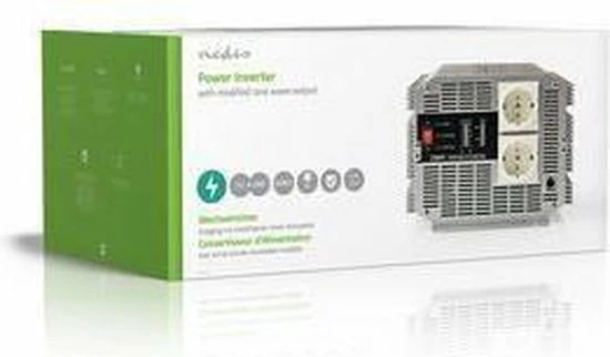 Goedkoopste 😉 Nedis Inverter Gemodificeerde Sinusgolf | Ingangsvoltage: 12 VDC | Apparaat Stroomoutput: 2 | 230 V ~ 50 Hz | 2500 W | Piekvermogen: 5000 W | Type Stopcontact: F (CEE 7/3) | Screw Terminal 🔥 21 Goedkoopste 😉 Nedis Inverter Gemodificeerde Sinusgolf | Ingangsvoltage: 12 VDC | Apparaat Stroomoutput: 2 | 230 V ~ 50 Hz | 2500 W | Piekvermogen: 5000 W | Type Stopcontact: F (CEE 7/3) | Screw Terminal 🔥 - Afbeelding 21