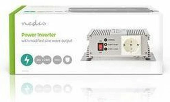 Nedis Inverter Gemodificeerde Sinusgolf | Ingangsvoltage: 24 VDC | Apparaat stroomoutput: 1 | 230 V ~ 50 Hz | 600 W | Piekvermogen: 1500 W | Type stopcontact: F (CEE 7/3) | Accuklemmen Korting ???? Nedis Inverter Gemodificeerde Sinusgolf | Ingangsvoltage: 24 VDC | Apparaat Stroomoutput: 1 | 230 V ~ 50 Hz | 600 W | Piekvermogen: 1500 W | Type Stopcontact: F (CEE 7/3) | Accuklemmen ???? -Brodit store 550x330 4