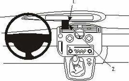 Nieuw 𧨠Houder - Brodit ProClip - Renault Scénic 2004-2009 Center Mount 𧨠2 Nieuw 𧨠Houder - Brodit ProClip - Renault Scénic 2004-2009 Center Mount 𧨠- Afbeelding 2
