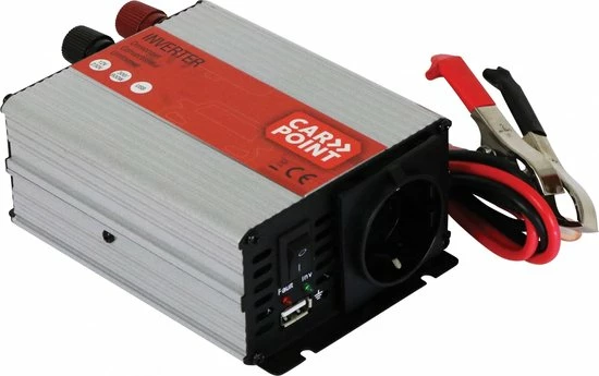 Flash-uitverkoop ???? Carpoint Omvormer 12V>230V 300W Frans Accuklemmen ???? 1 Flash-uitverkoop ???? Carpoint Omvormer 12V>230V 300W Frans Accuklemmen ????