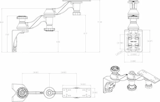 Vertical 12" Swing Arm Mount for Fishfinders & Plotters RAM-109V-1U Beste deal ❤️ RAM Mount Vertical 12" Swing Arm Mount For Fishfinders & Plotters RAM-109V-1U ???? -Brodit store 550x349 8
