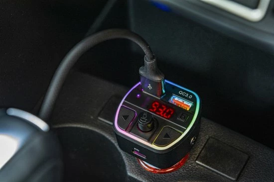 Groothandel π₯ Technaxx FMT1600BT Bluetooth FM Transmitter - Met Spraakassistent - USB-C PD 20W - Zwart/RGB π₯° 6 Groothandel π₯ Technaxx FMT1600BT Bluetooth FM Transmitter - Met Spraakassistent - USB-C PD 20W - Zwart/RGB π₯° - Afbeelding 6