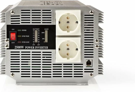 Goedkoopste 😉 Nedis Inverter Gemodificeerde Sinusgolf | Ingangsvoltage: 12 VDC | Apparaat Stroomoutput: 2 | 230 V ~ 50 Hz | 2500 W | Piekvermogen: 5000 W | Type Stopcontact: F (CEE 7/3) | Screw Terminal 🔥 17 Goedkoopste 😉 Nedis Inverter Gemodificeerde Sinusgolf | Ingangsvoltage: 12 VDC | Apparaat Stroomoutput: 2 | 230 V ~ 50 Hz | 2500 W | Piekvermogen: 5000 W | Type Stopcontact: F (CEE 7/3) | Screw Terminal 🔥 - Afbeelding 17