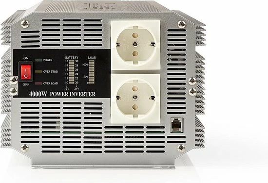 Nedis Inverter Gemodificeerde Sinusgolf | Ingangsvoltage: 24 VDC | Apparaat stroomoutput: 2 | 230 V ~ 50 Hz | 4000 W | Piekvermogen: 8000 W | Type stopcontact: F (CEE 7/3) | Screw Terminal Begroting ✔️ Nedis Inverter Gemodificeerde Sinusgolf | Ingangsvoltage: 24 VDC | Apparaat Stroomoutput: 2 | 230 V ~ 50 Hz | 4000 W | Piekvermogen: 8000 W | Type Stopcontact: F (CEE 7/3) | Screw Terminal ???? -Brodit store 550x377 3