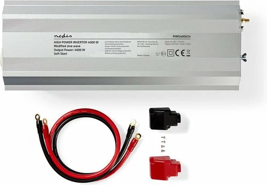 Nedis Inverter Gemodificeerde Sinusgolf | Ingangsvoltage: 24 VDC | Apparaat stroomoutput: 2 | 230 V ~ 50 Hz | 4000 W | Piekvermogen: 8000 W | Type stopcontact: F (CEE 7/3) | Screw Terminal Begroting ✔️ Nedis Inverter Gemodificeerde Sinusgolf | Ingangsvoltage: 24 VDC | Apparaat Stroomoutput: 2 | 230 V ~ 50 Hz | 4000 W | Piekvermogen: 8000 W | Type Stopcontact: F (CEE 7/3) | Screw Terminal ???? -Brodit store 550x381 2