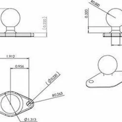 Begroting ✔️ RAM Mount RAM-B-238U B-kogel ???? -Brodit store 550x390 1