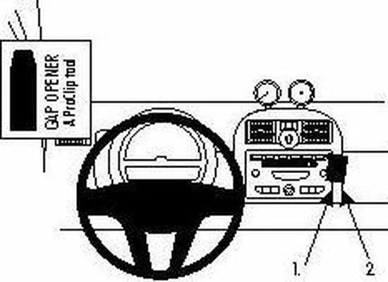Hete verkoop π Houder - Brodit ProClip - Smart ForTwo 2008-2010 Angled Mount π 2 Hete verkoop π Houder - Brodit ProClip - Smart ForTwo 2008-2010 Angled Mount π - Afbeelding 2