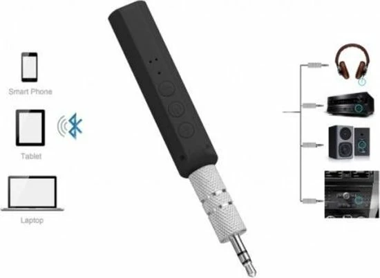 Draadloze bluetooth ontvanger zwart Hete verkoop ???? Togadget Draadloze Bluetooth Ontvanger Zwart ???? -Brodit store 550x402 5