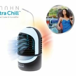 Goedkoop 🎉 Zaahn Ultra Chill Deluxe 4-in-1 Air Cooler Mini Koeler - Luchtbevochtiger - Met Sfeerlicht En Leeslamp - Verkoeling 🌟 -Brodit store 550x403