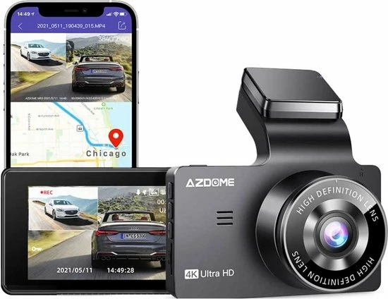 Kopen ⭐ AZDome M63 Pro Dashcam - Ultra 4K Resolutie - Wifi - GPS - Parkeerstand - 64gb Micro SD - 3.0 Inch IPS LCD - Dashcam Voor Auto Met Optionele Achter Camera 🎁 1 Kopen ⭐ AZDome M63 Pro Dashcam - Ultra 4K Resolutie - Wifi - GPS - Parkeerstand - 64gb Micro SD - 3.0 Inch IPS LCD - Dashcam Voor Auto Met Optionele Achter Camera 🎁