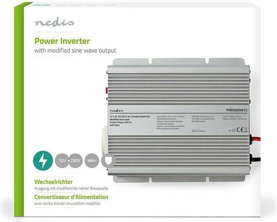 Begroting 🔔 Nedis Inverter Gemodificeerde Sinusgolf | Ingangsvoltage: 12 VDC | Apparaat Stroomoutput: 1 | 230 V ~ 50 Hz | 600 W | Piekvermogen: 1500 W | Type Stopcontact: F (CEE 7/3) | Accuklemmen 😍 13 Begroting 🔔 Nedis Inverter Gemodificeerde Sinusgolf | Ingangsvoltage: 12 VDC | Apparaat Stroomoutput: 1 | 230 V ~ 50 Hz | 600 W | Piekvermogen: 1500 W | Type Stopcontact: F (CEE 7/3) | Accuklemmen 😍 - Afbeelding 13
