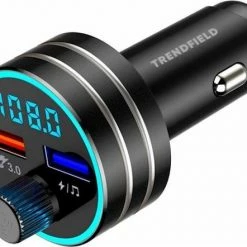 Top 10 🎁 Trendfield FM Transmitter Bluetooth 5.0 - Carkit USB 3.0 Fast Charge - Auto Accessoires - Beluister Draadloos Muziek Via Spotify Of Youtube ✔️