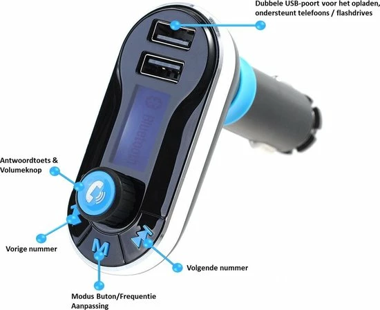 Nieuw π Parya Official - Draadloze Bluetooth Carkit - Blauw β€οΈ 3 Nieuw π Parya Official - Draadloze Bluetooth Carkit - Blauw β€οΈ - Afbeelding 3