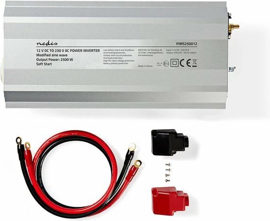 Goedkoopste 😉 Nedis Inverter Gemodificeerde Sinusgolf | Ingangsvoltage: 12 VDC | Apparaat Stroomoutput: 2 | 230 V ~ 50 Hz | 2500 W | Piekvermogen: 5000 W | Type Stopcontact: F (CEE 7/3) | Screw Terminal 🔥 11 Goedkoopste 😉 Nedis Inverter Gemodificeerde Sinusgolf | Ingangsvoltage: 12 VDC | Apparaat Stroomoutput: 2 | 230 V ~ 50 Hz | 2500 W | Piekvermogen: 5000 W | Type Stopcontact: F (CEE 7/3) | Screw Terminal 🔥 - Afbeelding 11