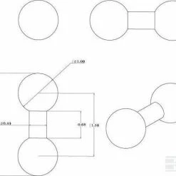 Beste Pirce ???? RAM Mount Dubbele Kogel Adapter B-Kogel RAM-B-230U ???? -Brodit store 550x463 2