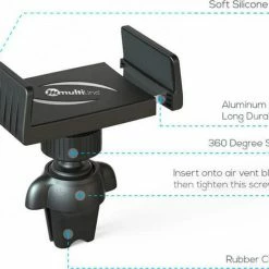 Begroting ❤️ Multiline Universele Autohouder - Ventilatierooster - Zwart ???? 2 Begroting ❤️ Multiline Universele Autohouder - Ventilatierooster - Zwart ???? -Brodit store 550x466 3