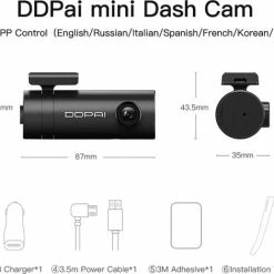 Korting 🎉 Merkloos DDPai Mini DashCam - 1080P Video Kwaliteit - 140 Graden Gezichtsveld 🎉 -Brodit store 550x470 3