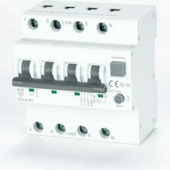 Goedkoop ???? ETEK 30mA Aardlekschakelaar RCCB Met Overstroombeveiliging Type Aansluiting: 1 Fase, Maximale Vermogen: 25 Ampere ⌛ -Brodit store 550x471 3