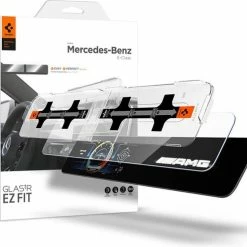 Flash-uitverkoop 👏 Spigen - EZ FIT Glass Met Montage Frame Voor Mercedes E-Class 2020/2021 - AGL03150 🌟
