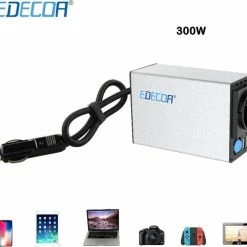 Top 10 ❤️ Edecoa 12V-230V Sinus Omvormer | 300/600w | 2x USB Poorten | Met Auto Oplader ⭐