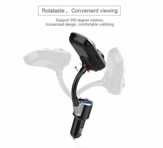 Beste Verkoop 😍 DrPhone BC11 – 4in1 Multifunctionele Autolader – Bluetooth – Handsfree Bellen - FM Transmitter – SD Kaart – USB – AUX – Zwart 🔔 9 Beste Verkoop 😍 DrPhone BC11 – 4in1 Multifunctionele Autolader – Bluetooth – Handsfree Bellen - FM Transmitter – SD Kaart – USB – AUX – Zwart 🔔 - Afbeelding 9