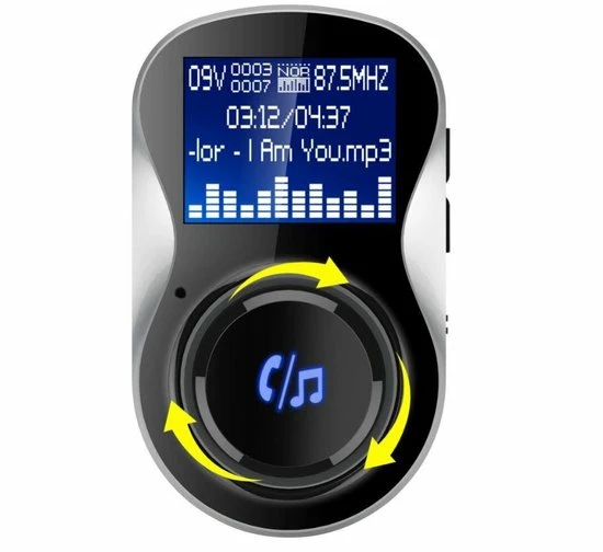 Beste Verkoop 😍 DrPhone BC11 – 4in1 Multifunctionele Autolader – Bluetooth – Handsfree Bellen - FM Transmitter – SD Kaart – USB – AUX – Zwart 🔔 10 Beste Verkoop 😍 DrPhone BC11 – 4in1 Multifunctionele Autolader – Bluetooth – Handsfree Bellen - FM Transmitter – SD Kaart – USB – AUX – Zwart 🔔 - Afbeelding 10