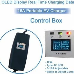 Uitgang 🤩 Khons Type 2 Portable Laadpunt Met Stekker Voor Normaal Stopcontact | 13A, 1 Fase 5 Meter ⌛ -Brodit store 550x506 2