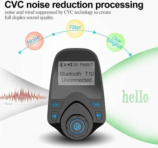 Gloednieuw 😍 Opline Bluetooth FM Transmitter Voor In De Auto – Handsfree Bellen Carkit Met AUX / SD Kaart / USB - Ingangen - Bluetooth Handsfree Carkits / Adapter / Auto Bluetooth / LCD Display - FM Transmitter 😀 14 Gloednieuw 😍 Opline Bluetooth FM Transmitter Voor In De Auto – Handsfree Bellen Carkit Met AUX / SD Kaart / USB - Ingangen - Bluetooth Handsfree Carkits / Adapter / Auto Bluetooth / LCD Display - FM Transmitter 😀 - Afbeelding 14