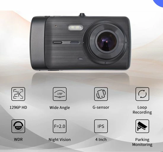 Flash-uitverkoop ❤️ Thuys Dashcam - Dashcam Voor Auto - 1080P Full HD - G-sensor- 4.0 Inch LCD Screen ⭐ 3 Flash-uitverkoop ❤️ Thuys Dashcam - Dashcam Voor Auto - 1080P Full HD - G-sensor- 4.0 Inch LCD Screen ⭐ - Afbeelding 3