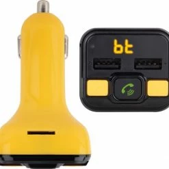 Aanbiedingen 🤩 NGS Spark BT Curry - Auto FM Transmitter - Bluetooth - USB Oplader 🔔