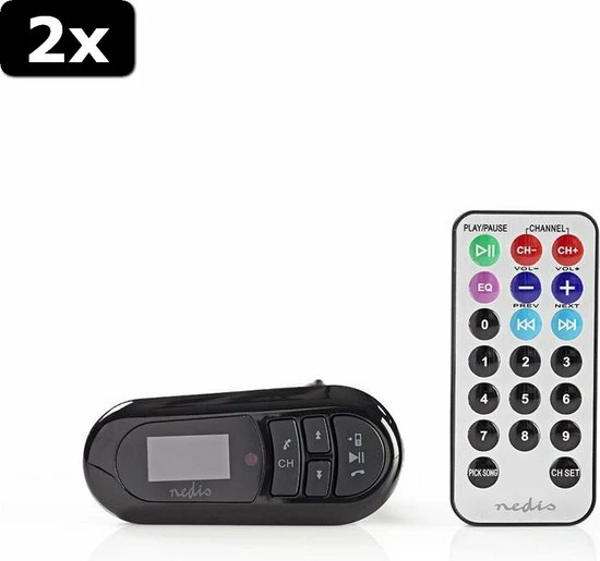 Nieuw π 2x Nedis CATR100BK Auto-fm-zender Bluetooth? Microsd-kaartsleuf Handsfree Bellen β 2 Nieuw π 2x Nedis CATR100BK Auto-fm-zender Bluetooth? Microsd-kaartsleuf Handsfree Bellen β - Afbeelding 2