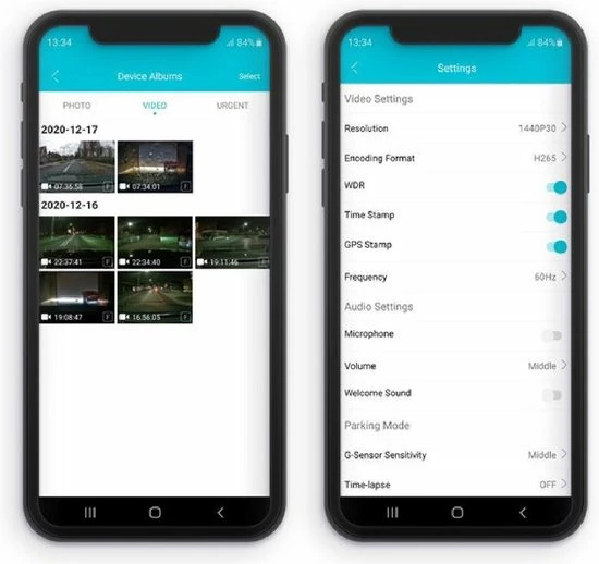 Beste Verkoop 🛒 Nordv??l DC102 2CH Dashcam 2K + GPS + WiFi + 128GB ⌛ 4 Beste Verkoop 🛒 Nordv??l DC102 2CH Dashcam 2K + GPS + WiFi + 128GB ⌛ - Afbeelding 4